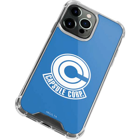 Dragon Ball Z Capsule Corp iPhone 14 Pro Clear Case